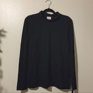 Anthropologie Mock Neck Top